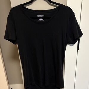 Kirkland Signature Women's Black Short Sleeve Tee